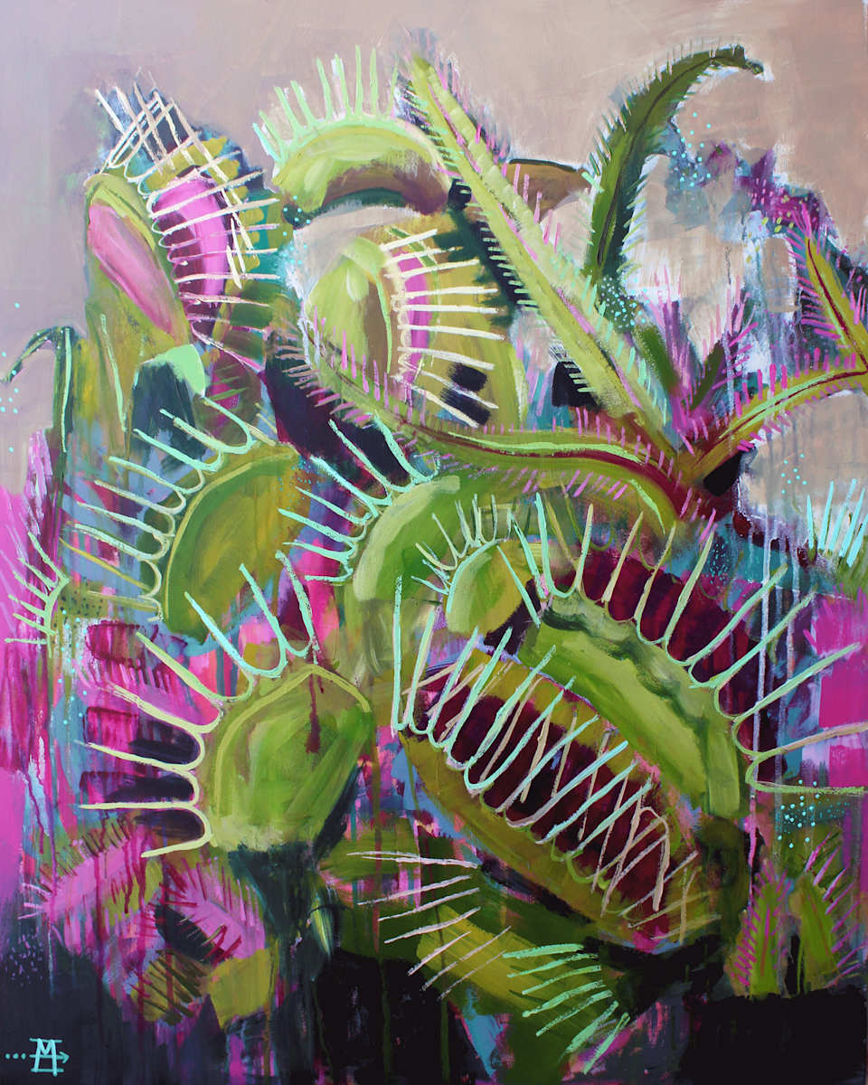 "A Late Lunch" by Erin Mullis  Image: Acrylic on gesso board