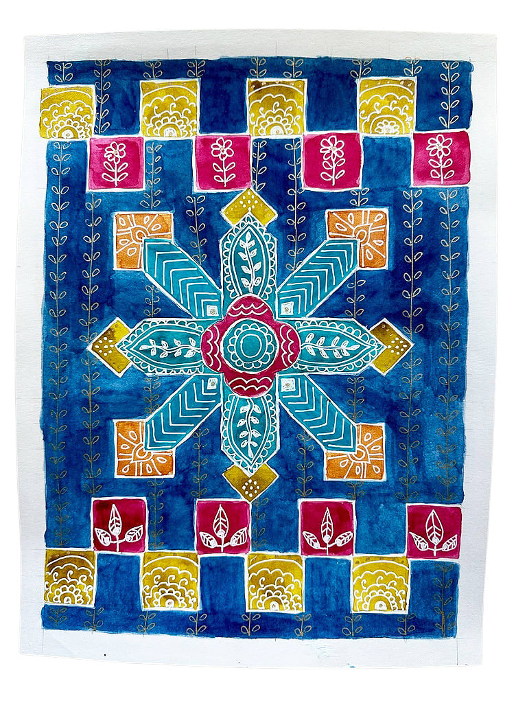 Rangoli Graffiti ONE by Rekha  Image: Rangoli Graffiti ONE