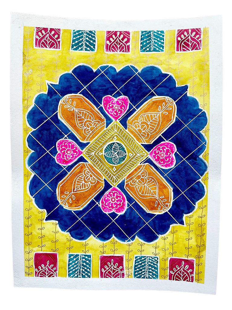 Rangoli Graffiti THREE by Rekha  Image: Rangoli Graffiti THREE