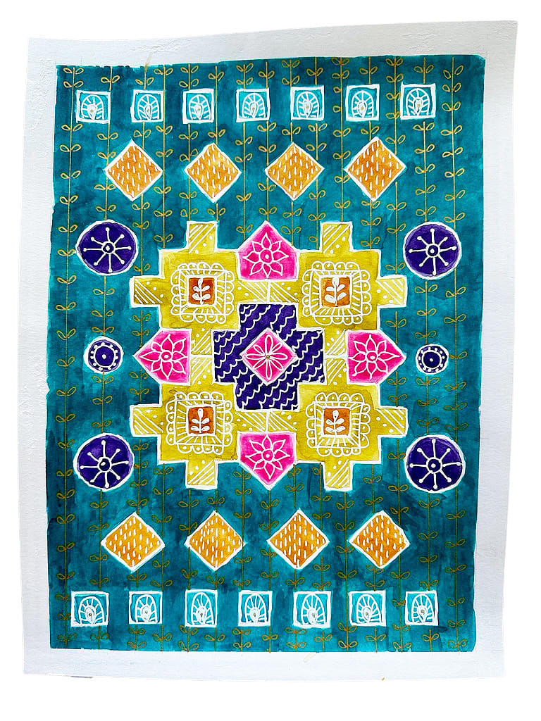 Rangoli Graffiti EIGHT by Rekha  Image: Rangoli Graffiti EIGHT