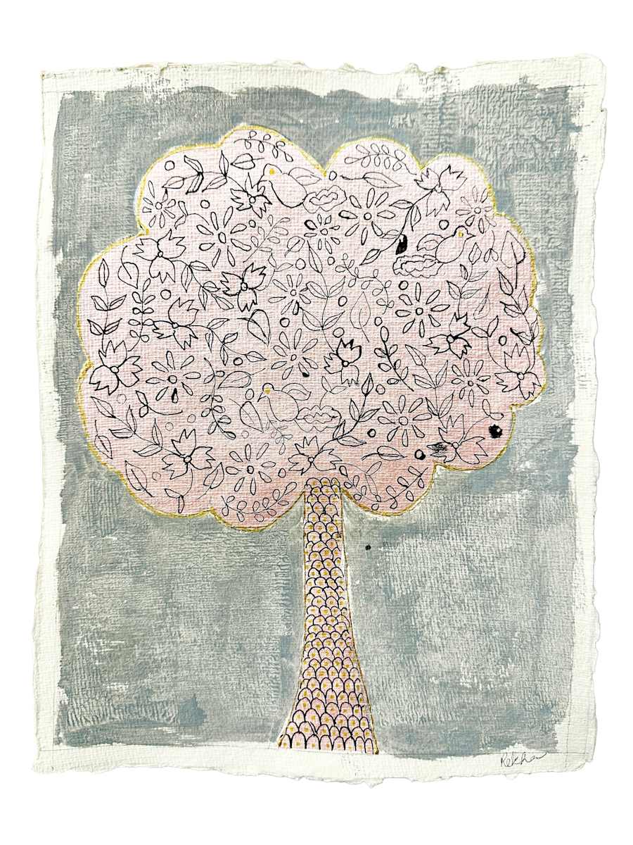 Simple Trees - Pink Haze by Rekha, Image 1.
