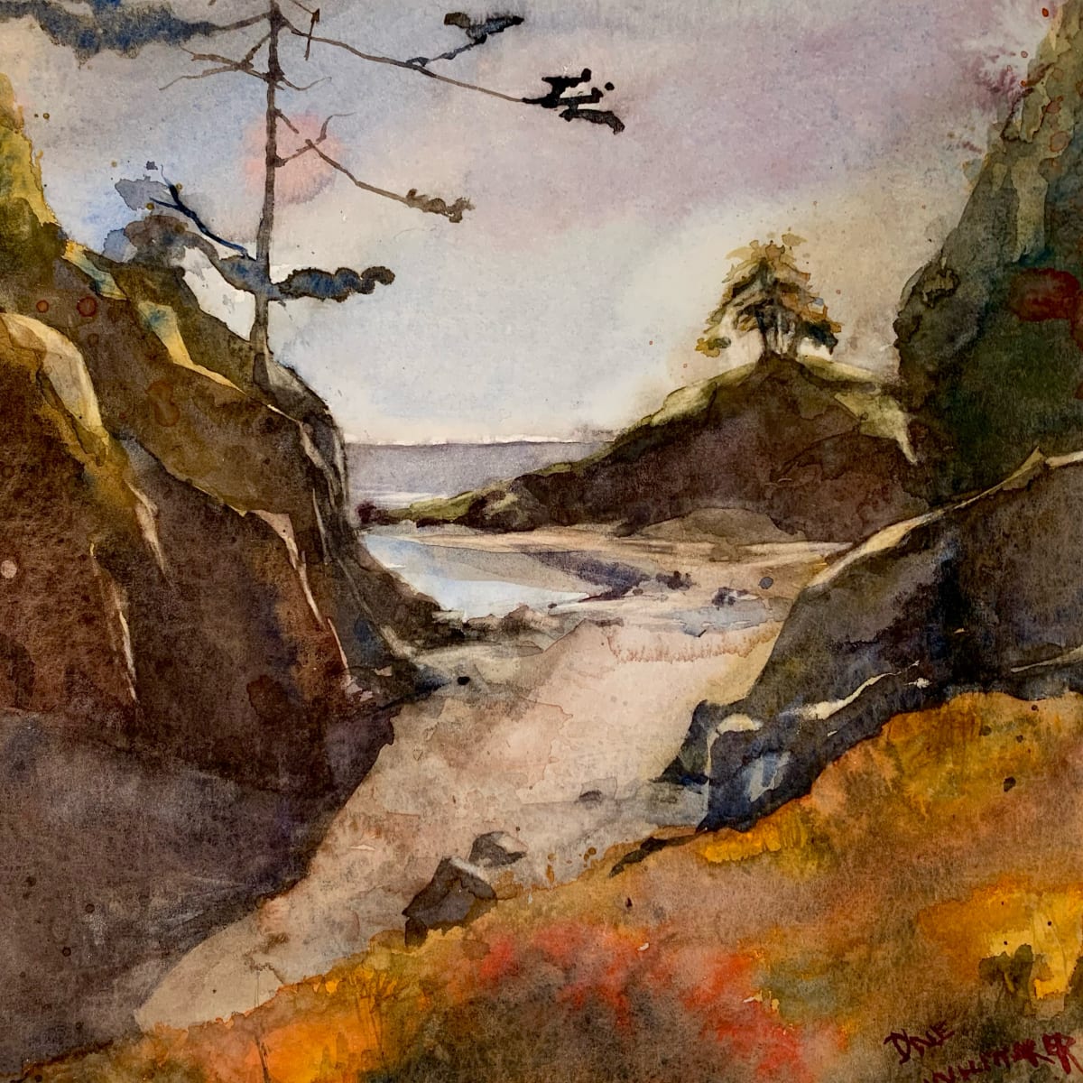 Hidden Beach by Dale Whittaker  Image: Behind the rocks, you will find a hidden beach that is calm and warm.