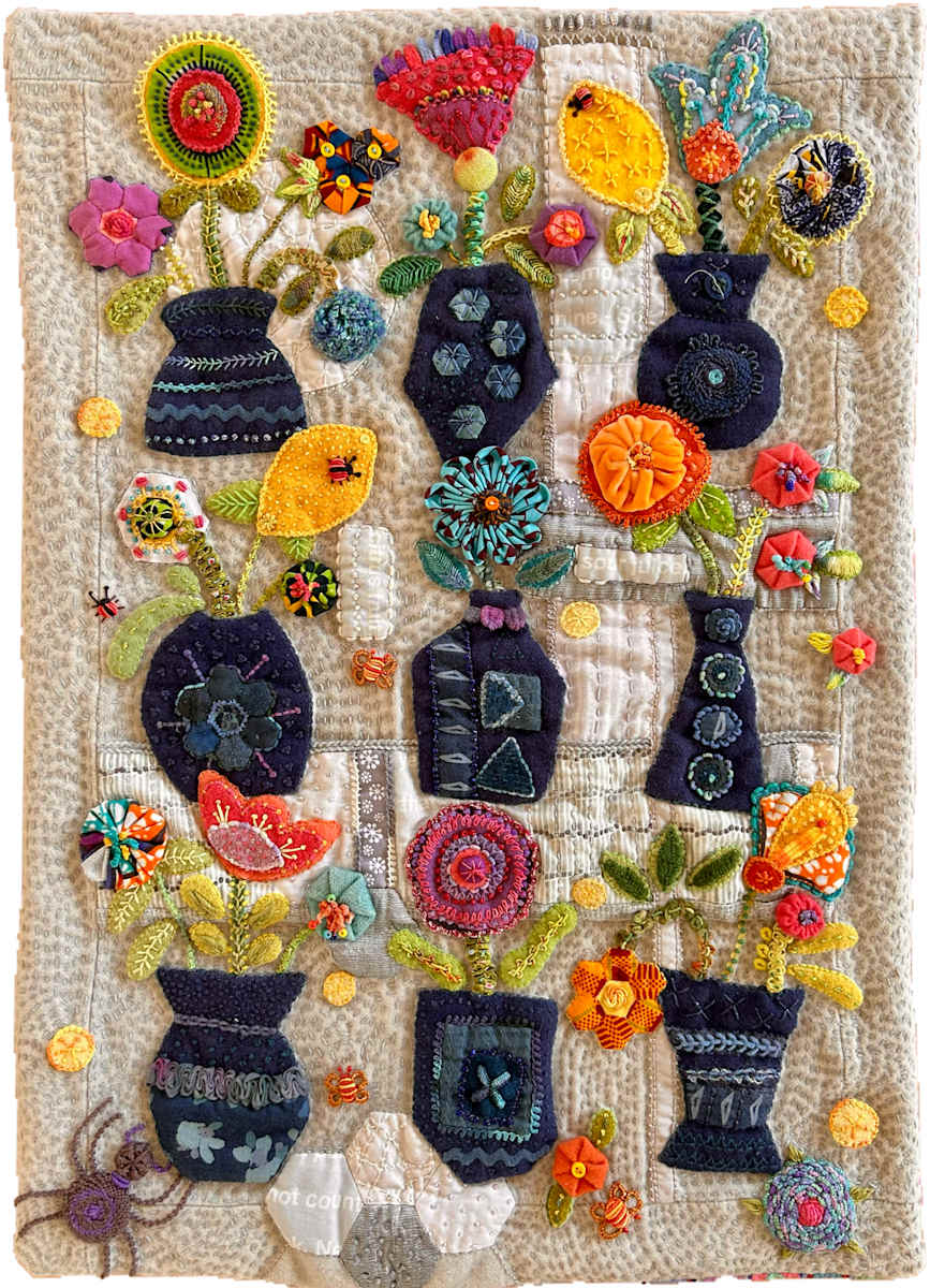 Indigo Vases by Mary Whittaker, Image 1.