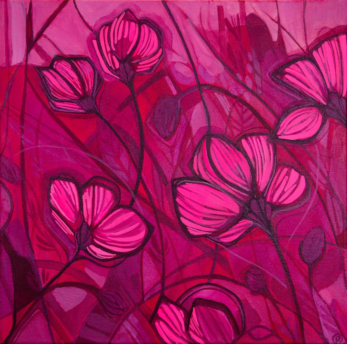 Pink Transcendental Flower by Rana Thomas 