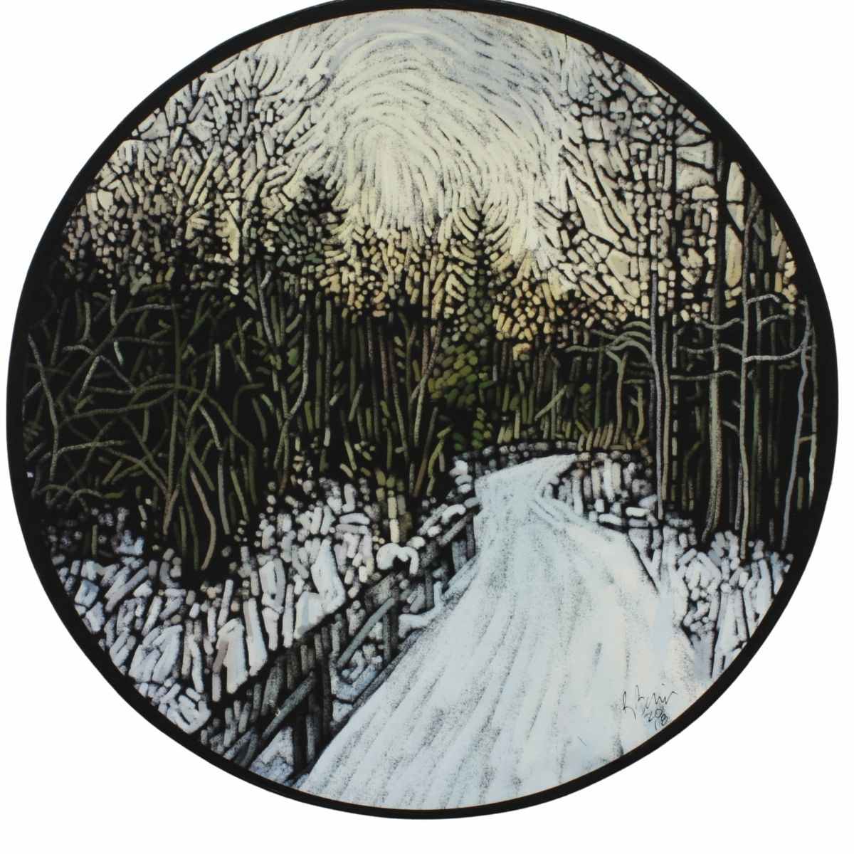 Winter Path - Parry Sound by Roxanne Borris 