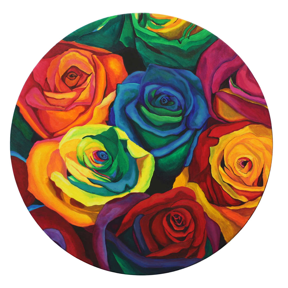 Rainbow Rose # 2 by Stephanie Van Doleweerd 