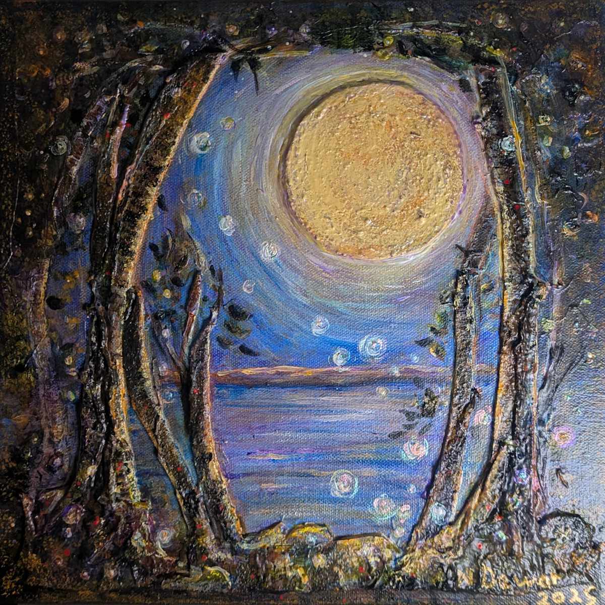 100 Fireflies Dance with the Moon by Nancy Dewar-Stenning 