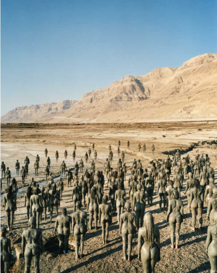 Dead Sea 11, 2011 by Spencer Tunick  Image: Installation Photograph by Spencer Tunick