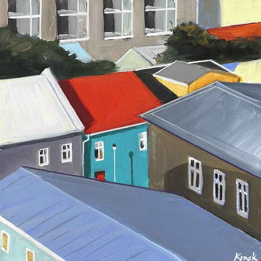 Rooftops, Reykjavik by James Kimak 