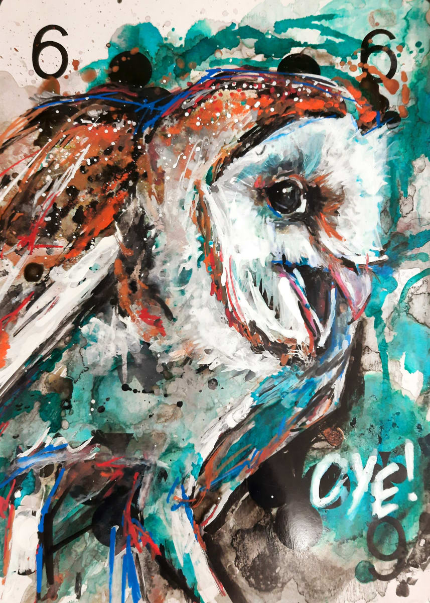 Sassy Owl Says OYE by Sara Leger, Image 2.