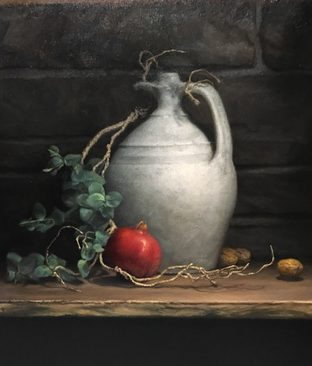 Pomegranate and Walnuts by Louise Olko 