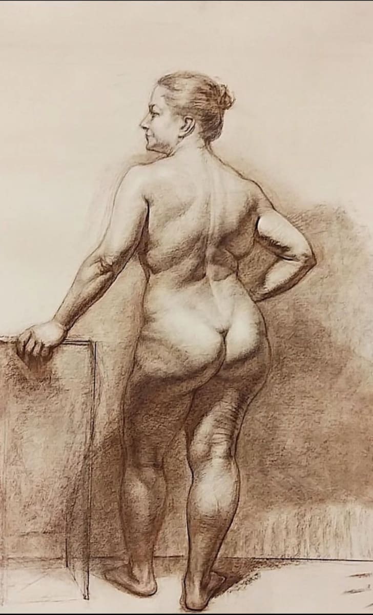 Drawing Sanguine by Louise O 