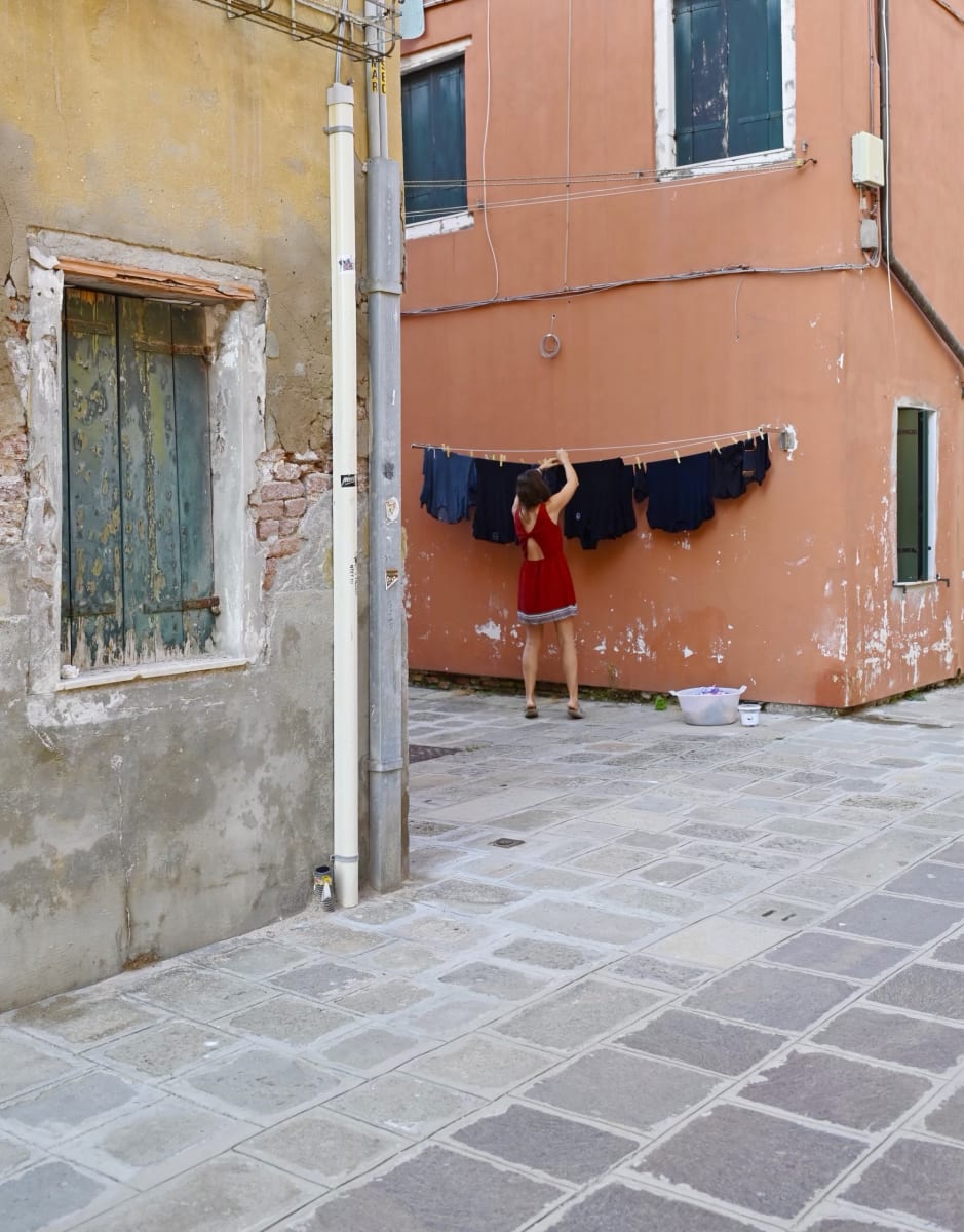 Laundress by Louise O  Image: Venezia 