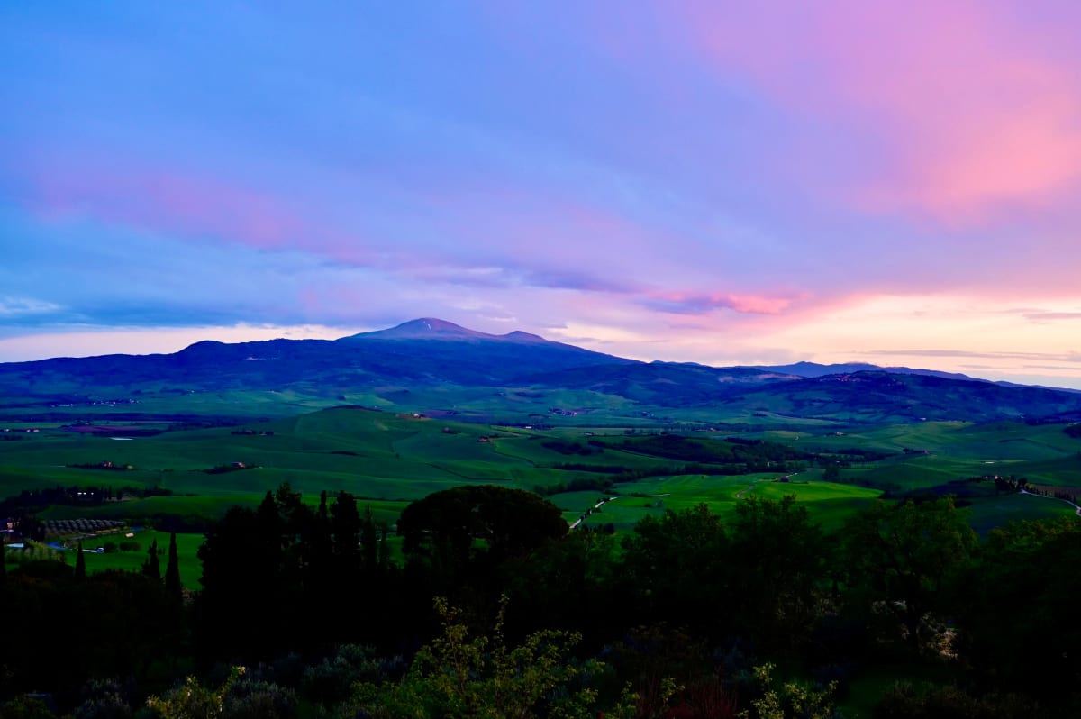 Blu Luce by Louise O  Image: Pienza
Final light 
Val D ‘ Orcia 
Tuscany 