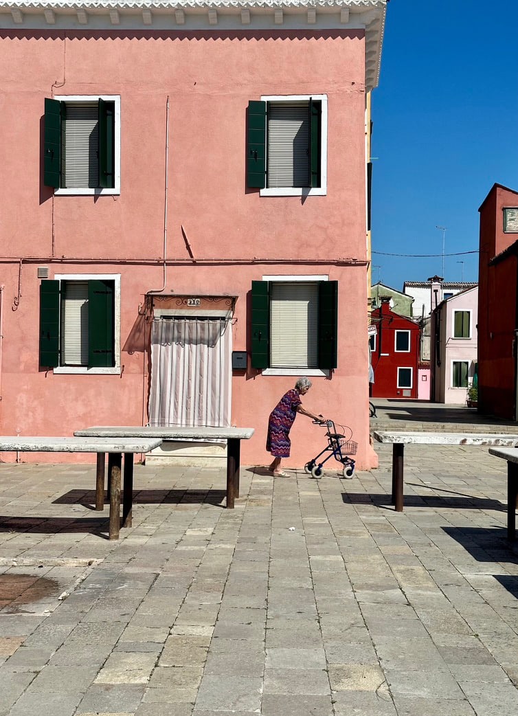 Shopping by Louise Olko  Image: Buranno , Italy a small fishing island outside of Venice.
A captivating moment which transcends age and time
