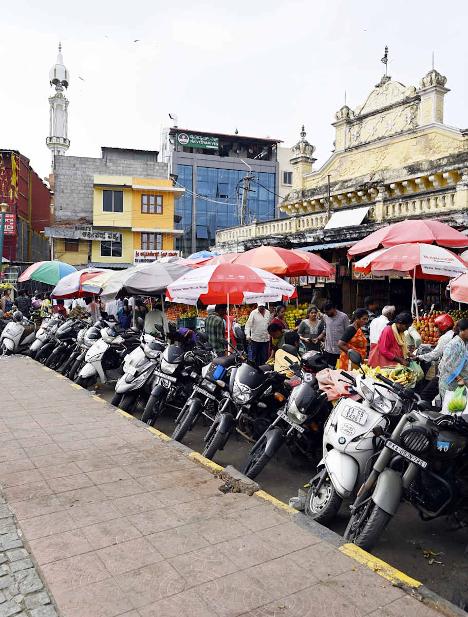 Lots to Park by Louise O  Image: Mysore Market 