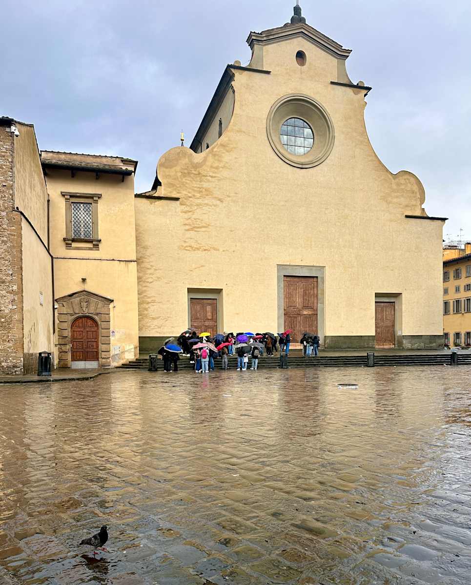 Walk In the Rain by Louise O  Image: Santo Spirito
Firenze
