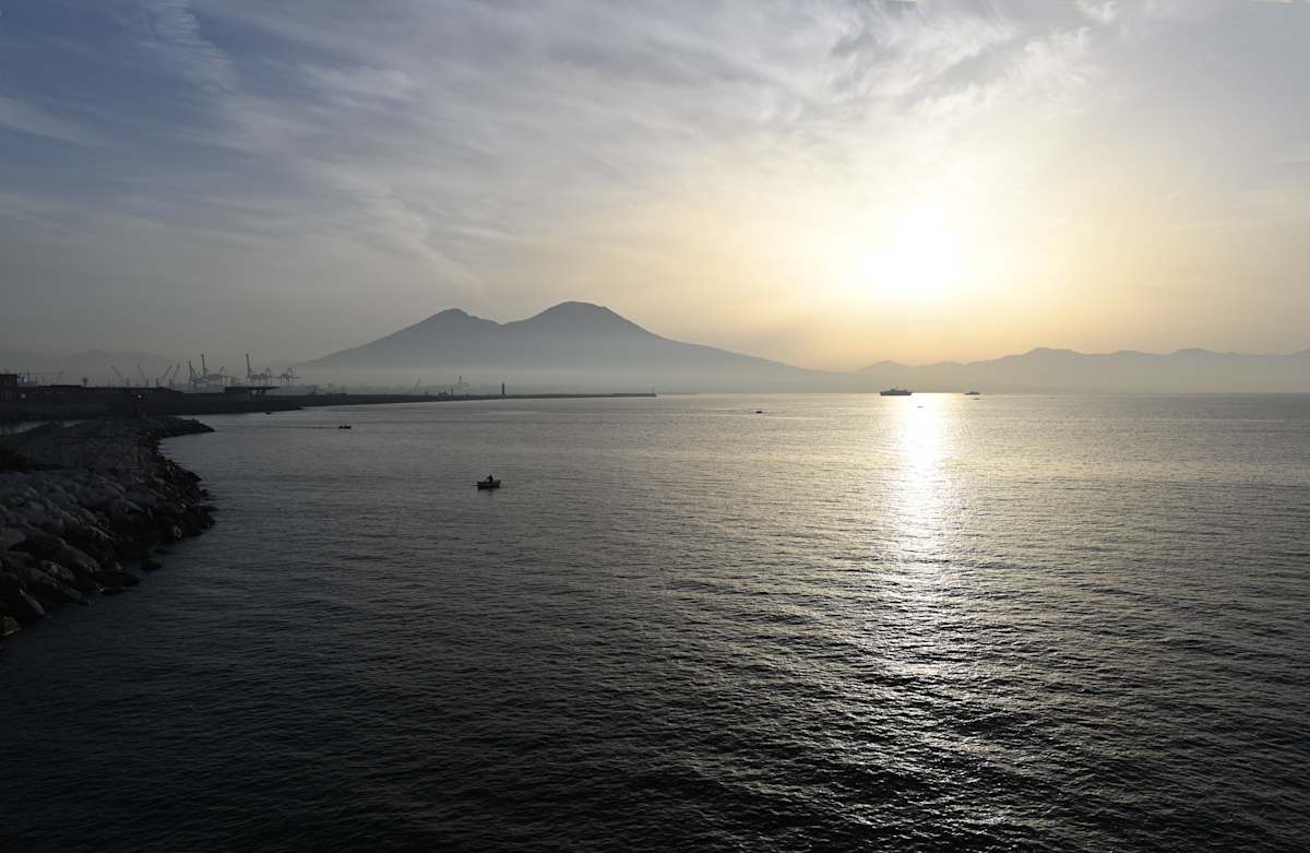 Awaken by Louise O  Image: Naples Bay Italy 
Vesuvius 