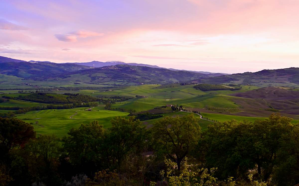 Sunset Fields by Louise O  Image: Pienza