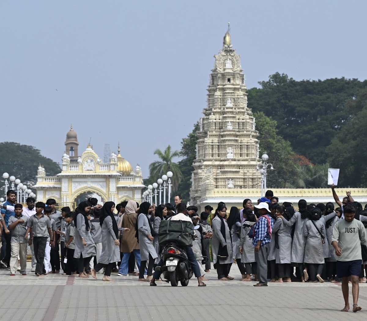 Just by Louise O  Image: Mysore India
Royal Palace grounds