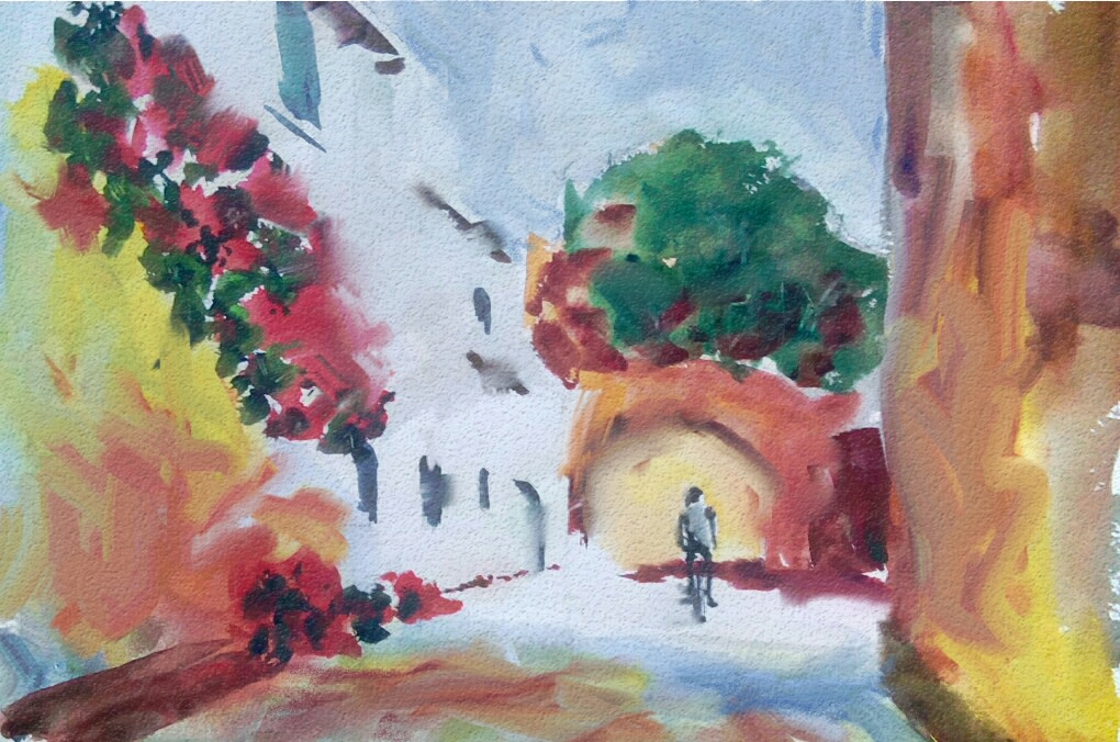 Summer Ride, a study by Dennis Polich 