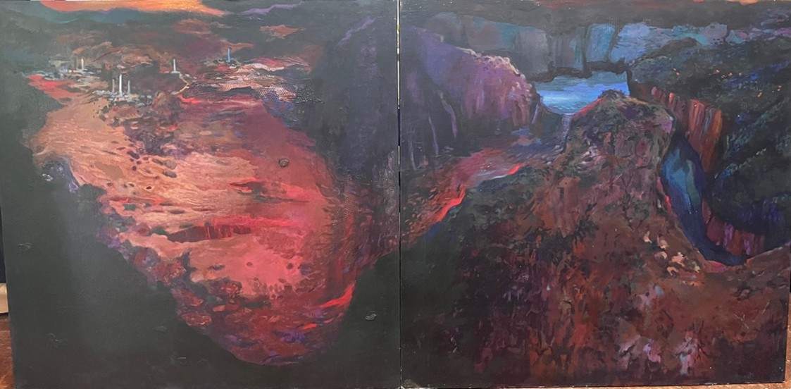 Lamentation for Lost Landscape - Panel 22 + 23 by Gordon RINTOUL 