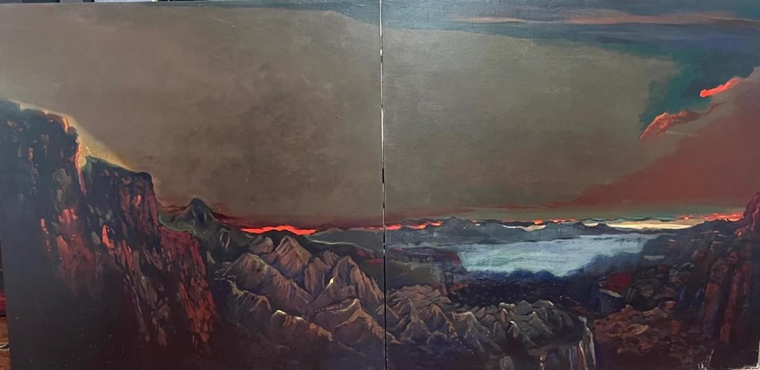 Lamentation for Lost Landscape - Panel 37 + 38 by Gordon RINTOUL 