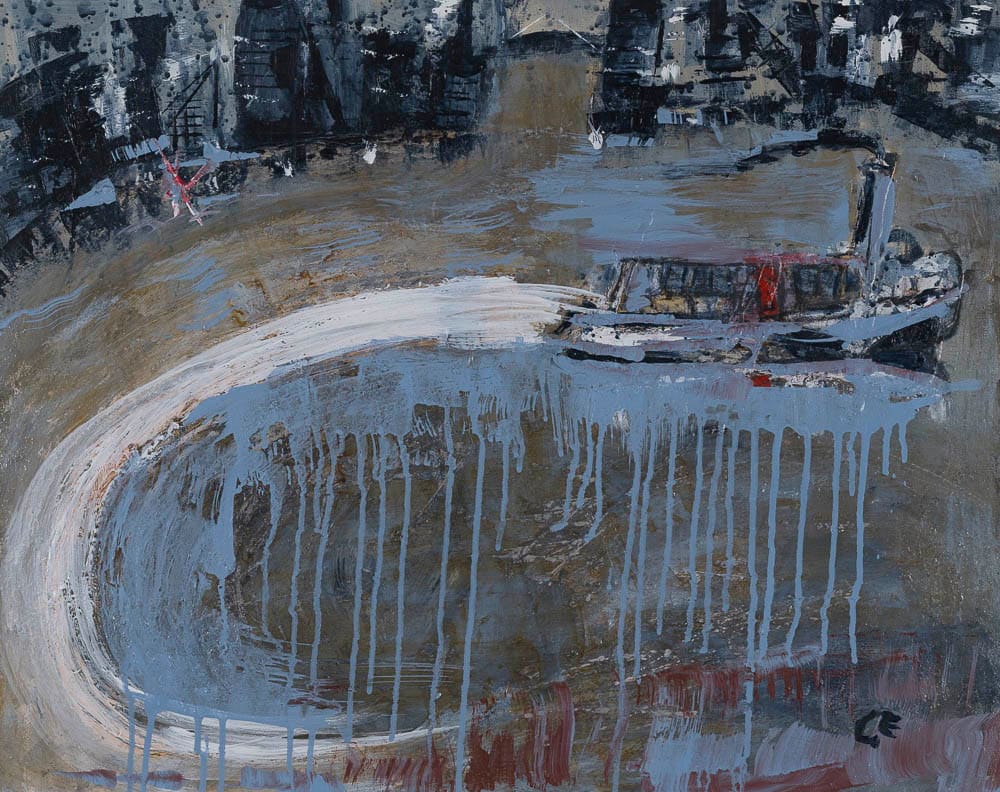 Industrial City by Gail EDMONDS  Image: Gail Edmonds, Industrial City, Singleton Civic Art Collection
