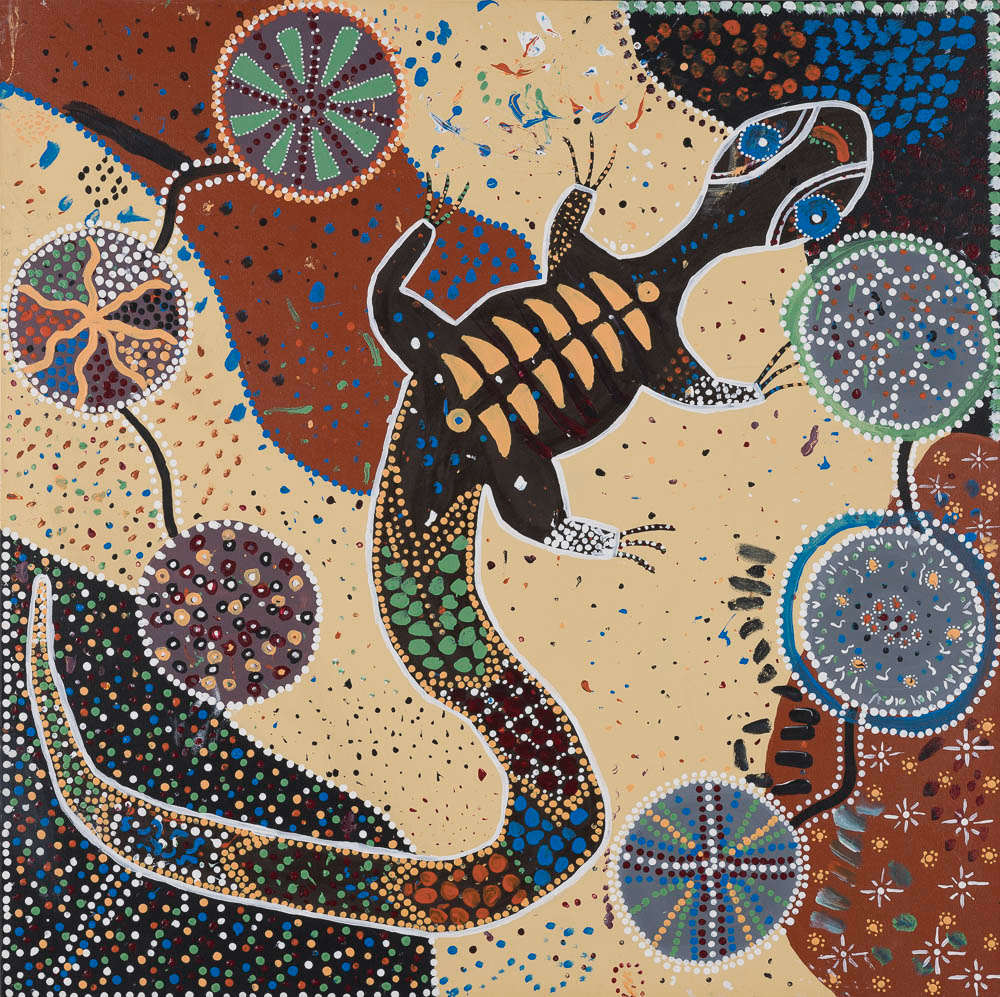 Goanna Dreaming by Denise HEDGES  Image: Denise Hedges, Goanna Dreaming, Singleton Civic Art Collection