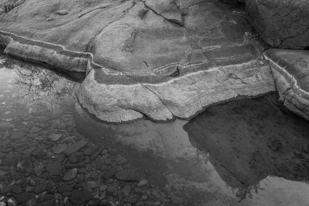 Untitled, Limpia Creek by Billy Moore  Image: water, reflections, rock formation