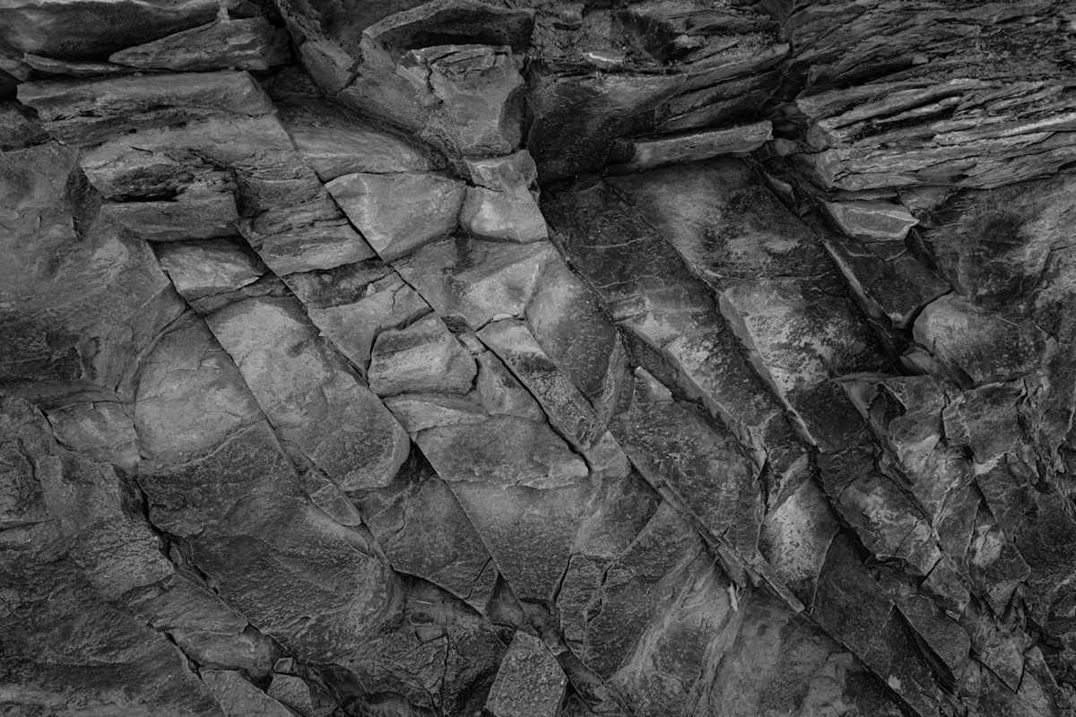 Untitled by Billy Moore  Image: rock formation, Modesta Canyon