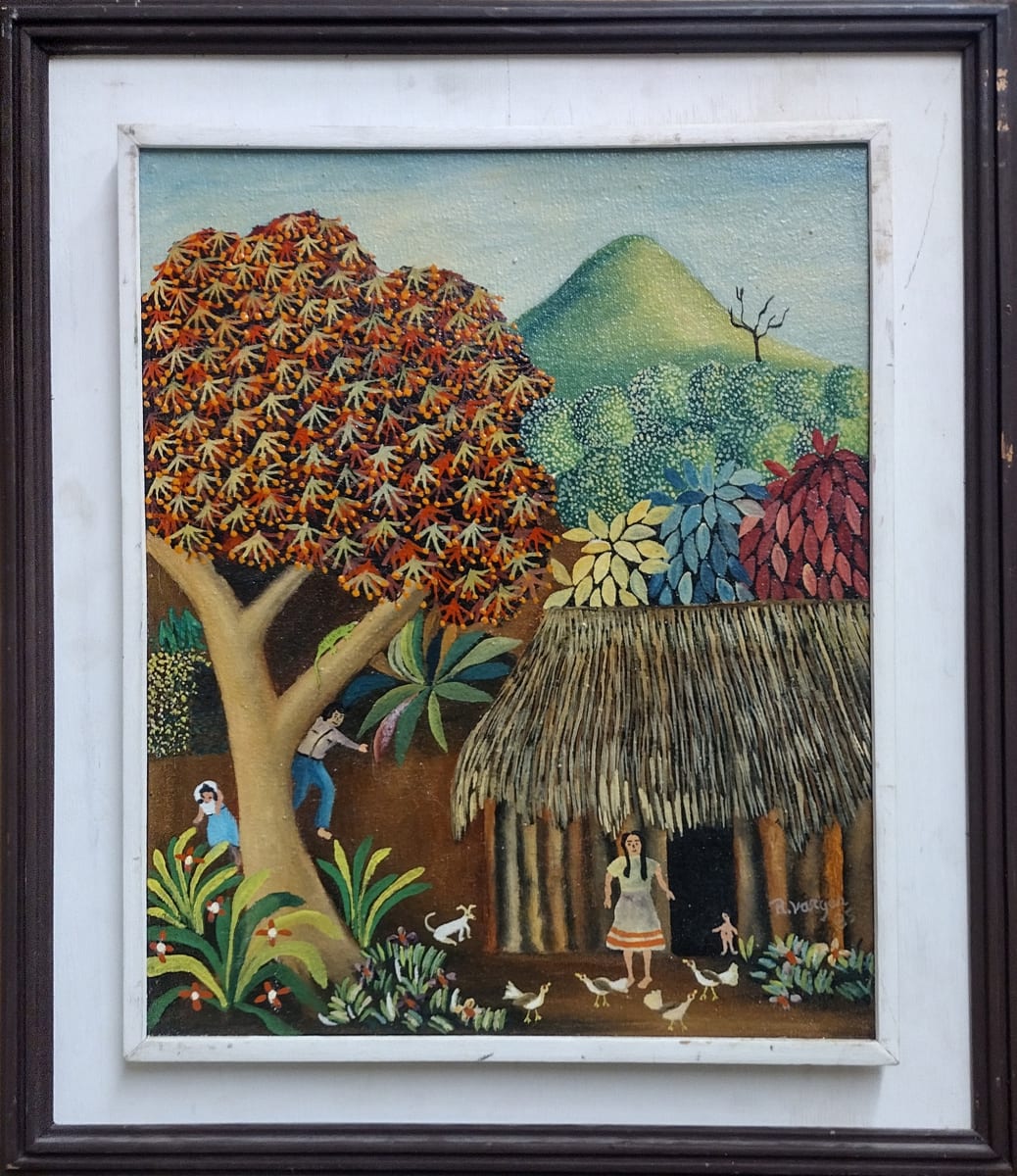 Thatch Roof Home by R. Vargas 