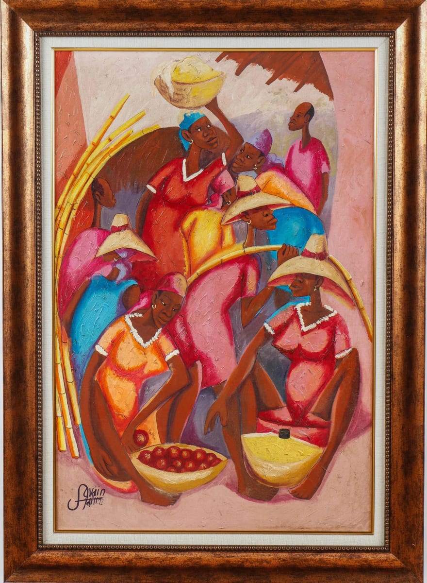 Market Scene by Petion Savain 