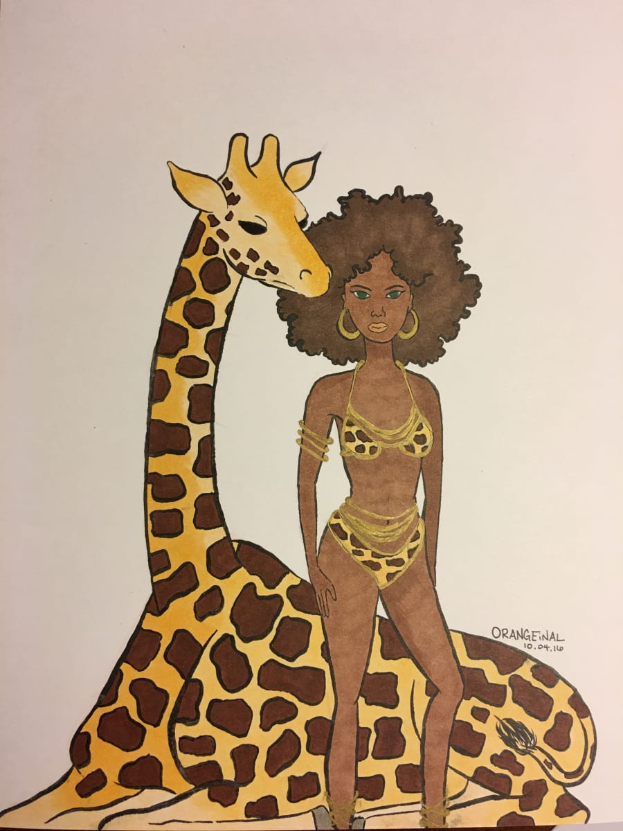 Animal Print - Giraffe by Sarah Quildon, Image 1.