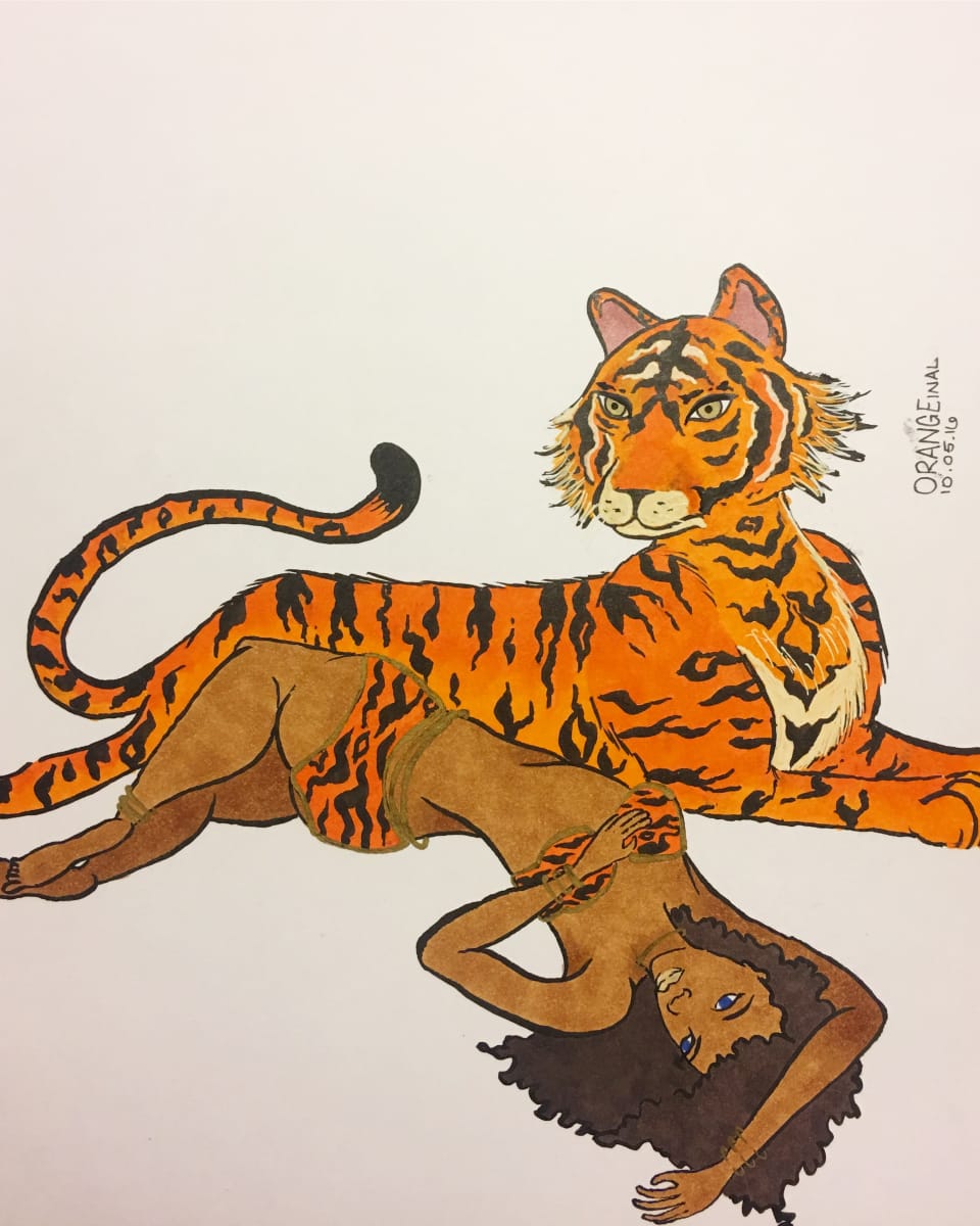 Animal Print - Tiger by Sarah Quildon 