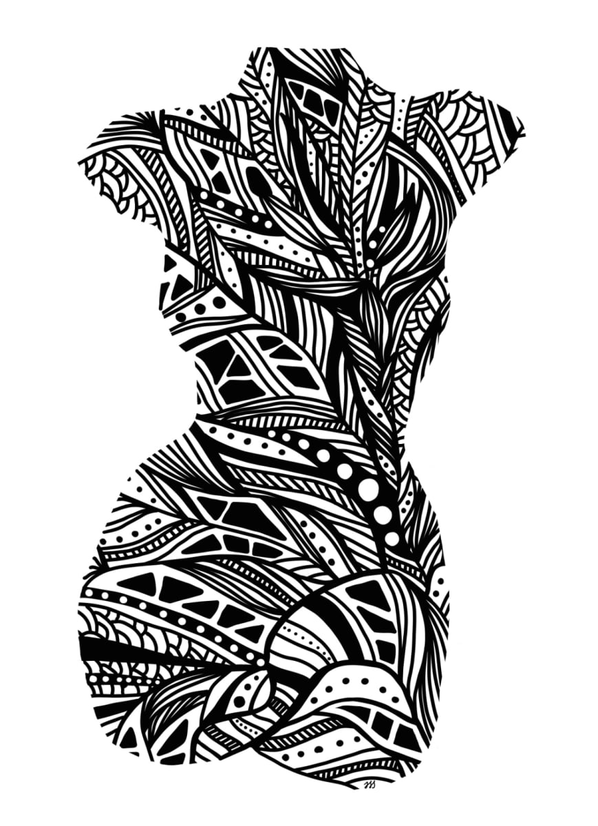 Flower Torso by Rising Moon Studio 
