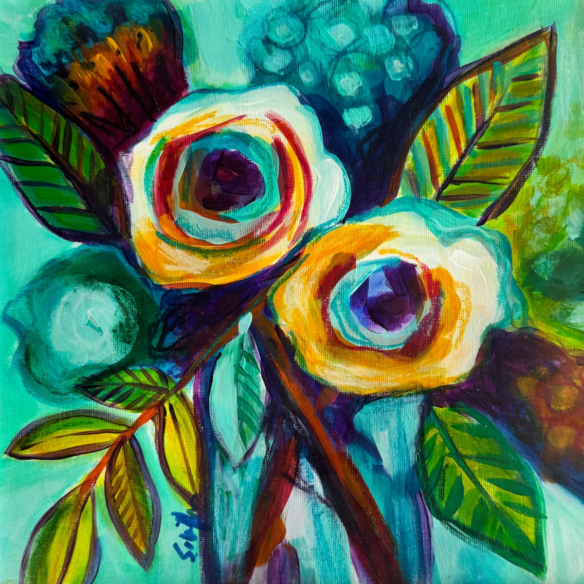 Flowers Detail 2 by Rising Moon Studio 