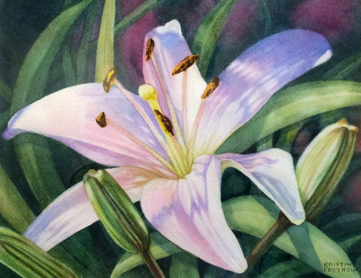 Moonlight Lily by Kristine Fretheim 