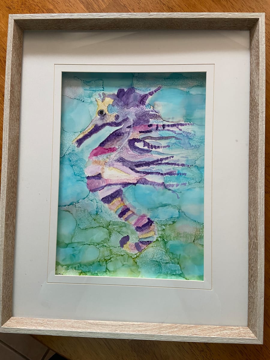 Go With the Flow by Denise Mineau  Image: Framed original