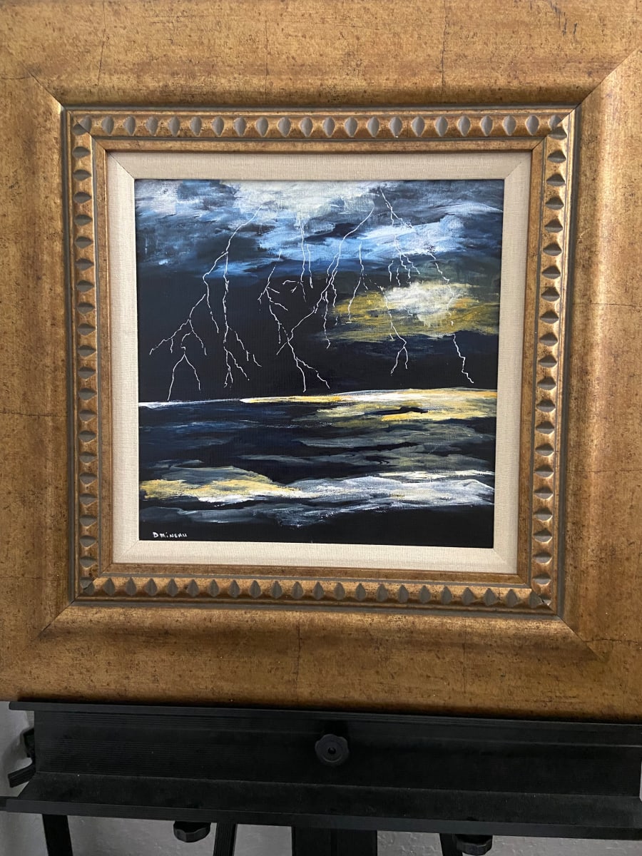 It's electric II by Denise Mineau  Image: Acrylic Mixed Media beautifully framed and ready to hang