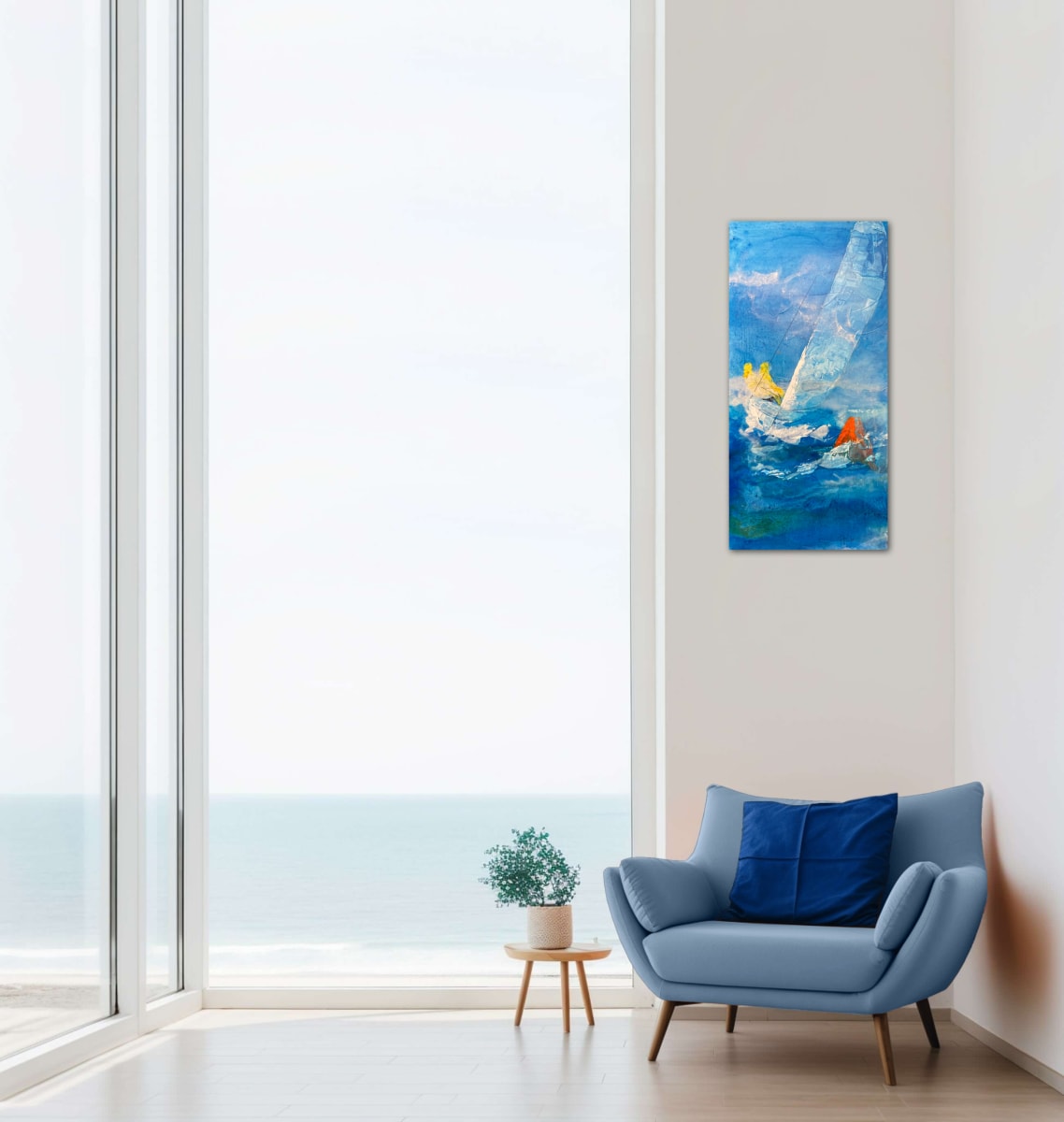 "Starboard Tack" in situ by Robert Yonke, Image 1.