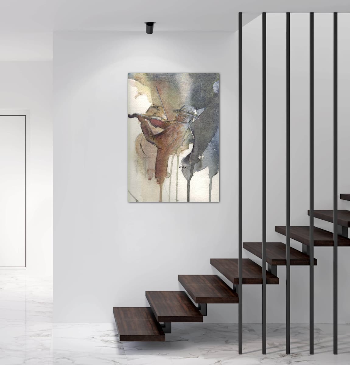 Old Joe Clark by Robert Yonke  Image: Original Sold - Available in Fine Art Prints and Cards 
