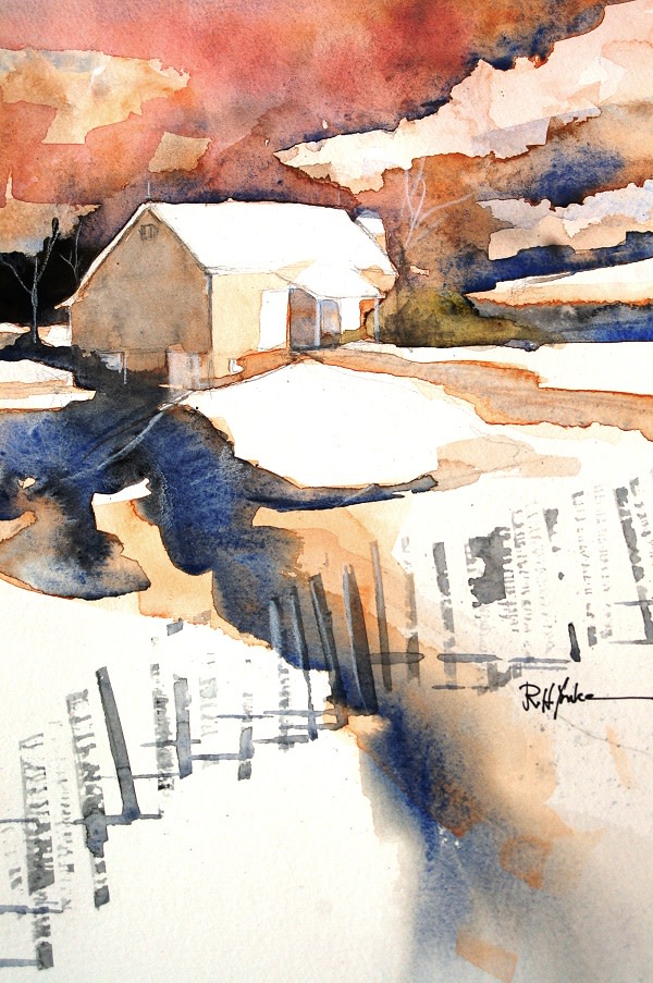 Snow Fence by Robert Yonke 