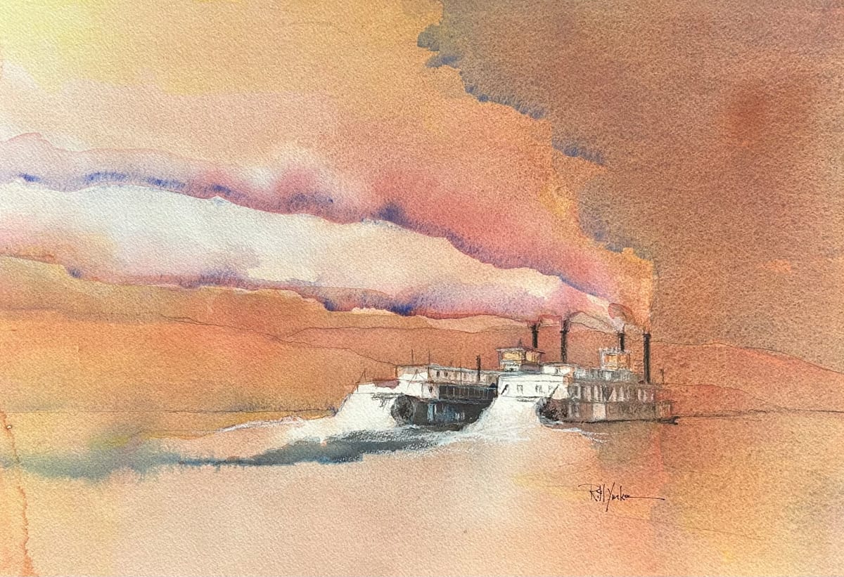 The Steamboat Race by Robert Yonke, Image 1.