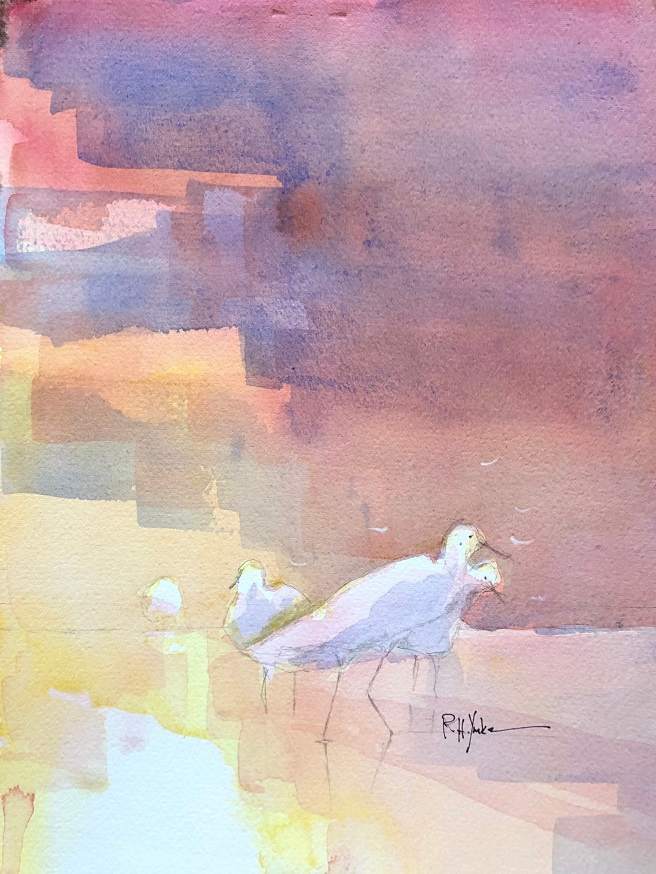 Walk on the Beach by Robert Yonke , Image 1.