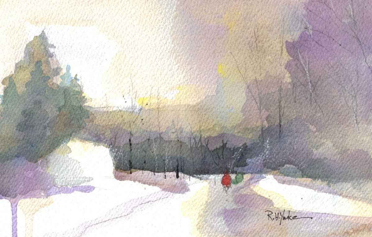 Turkey Neck Road in Winter by Robert Yonke 