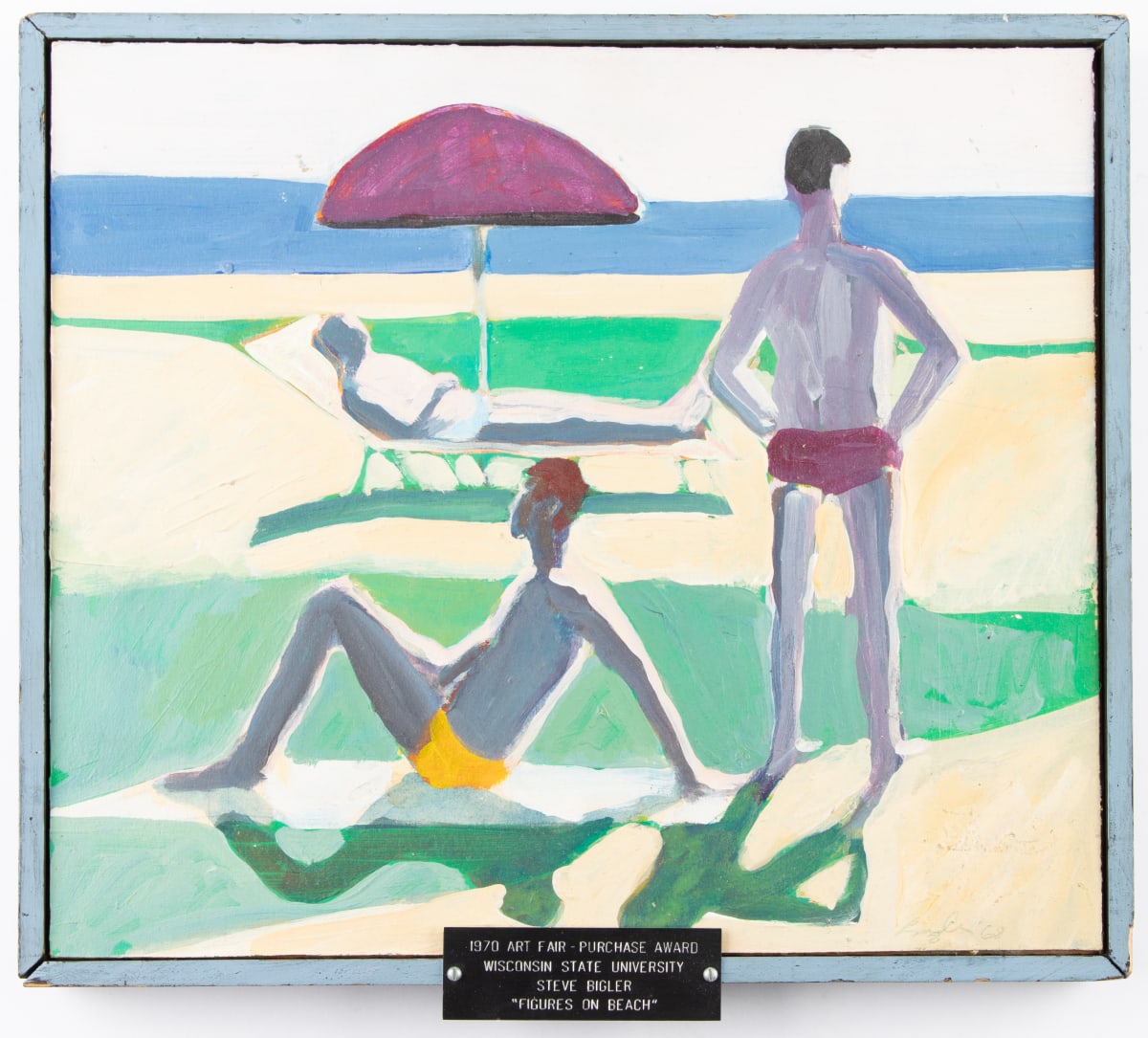 Figures on Beach by Steve Bigler  Image: Steve Bigler, Figures on Beach, 1970