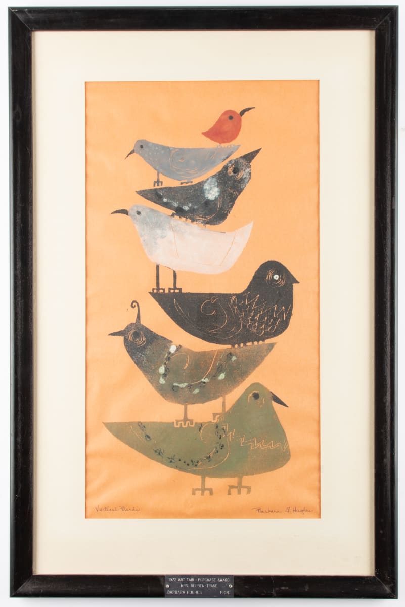 Vertical Birds by Barbara Hughes  Image: Barbara Hughes, Vertical Birds, 1972