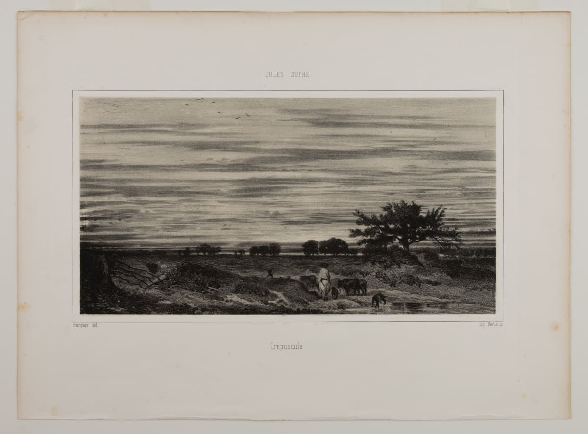 Crepuscle by Francois-Louis Francais  Image: Francois-Louis Francais - After Jules Dupre, Crepuscle, 1840