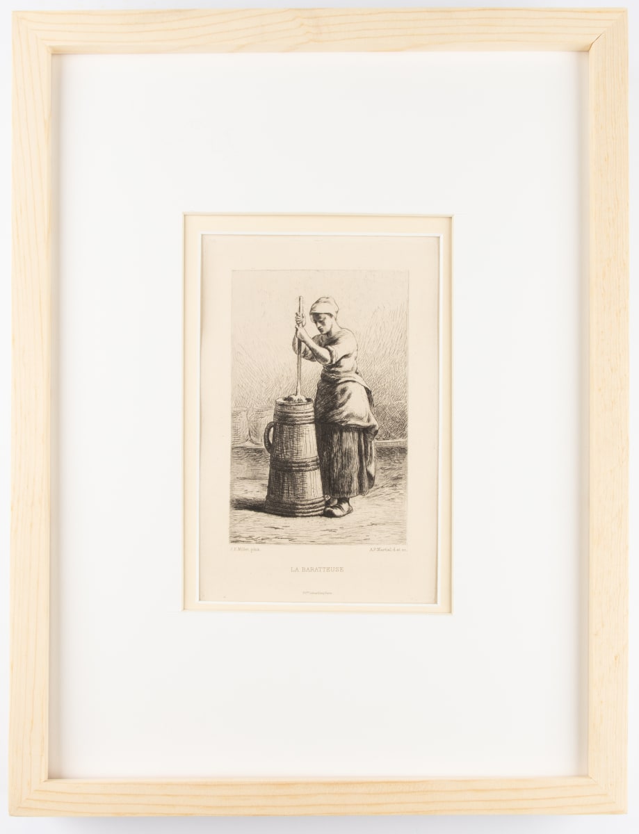 La Baratteuse by Adolphe Martial-Potemont  Image: Adolphe Martial-Potemont - after Jean-Francois Millet, La Baratteuse, c. 1890